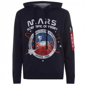 Image of Alpha Industries Mission Mars OTH Hoodie - Rep Blue 07
