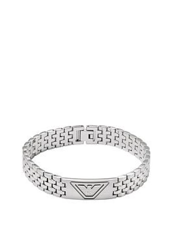 Image of Emporio Armani EGS3126040 Mens Stainless Steel Eagle Logo Jewellery