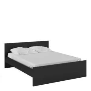 Image of Naia Euro King Bed (160 X 200) In Black Matt