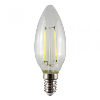 Image of MiniSun 4W SES/E14 Filament Candle Bulb In Warm White - Dimmable