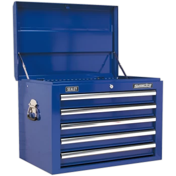 Image of Sealey Superline Pro 5 Drawer Tool Chest Blue