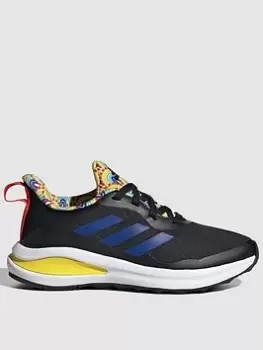 Image of adidas Kids Fortarun, Black/Blue, Size 2