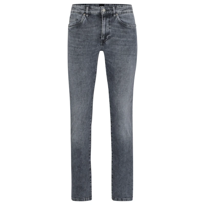 Image of Boss Mens Delaware3 Slim Fit Jeans Charcoal male 30W R