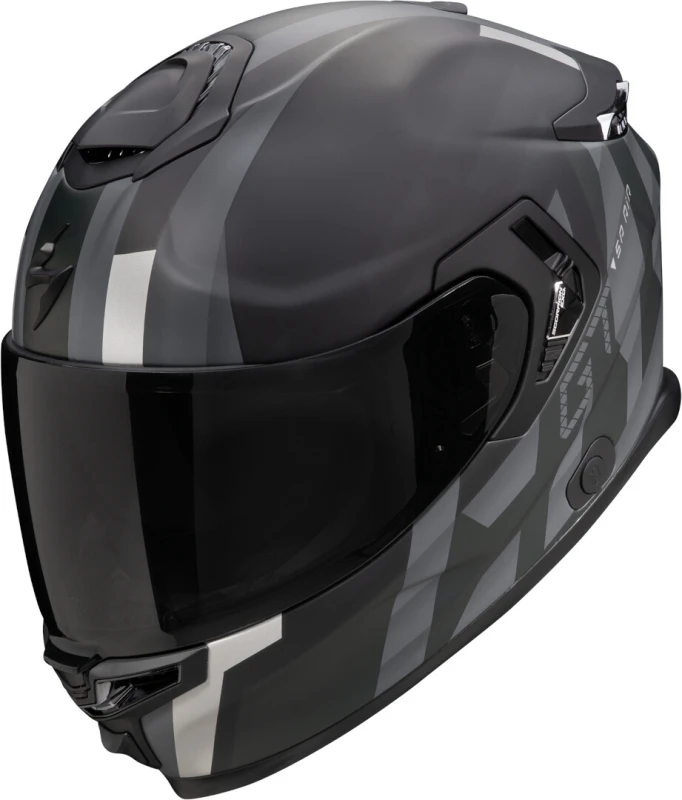 Image of Scorpion EXO-GT SP AIR Touradven Matt Black Silver Full Face Helmet Size 2XL