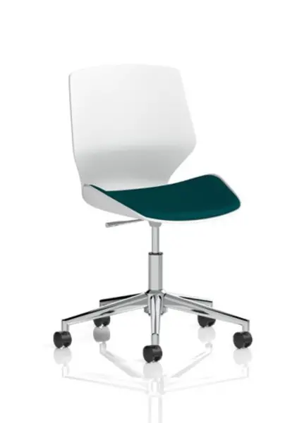 Image of Dynamic Office Solutions Napa Slim Arm 75cm Wide Armchair in Warwick Dolly Fabric with Socket NSS05830