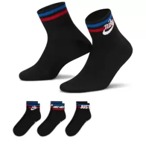 Image of Nike Everyday Essential Ankle Socks 3 Pairs - Black