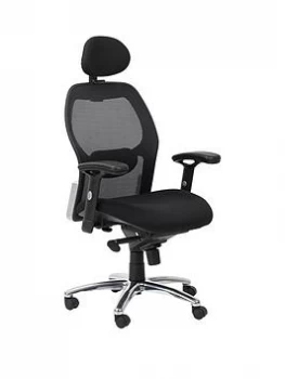 Image of Alphason Portland Ergonomic Mesh Office Chair - Black