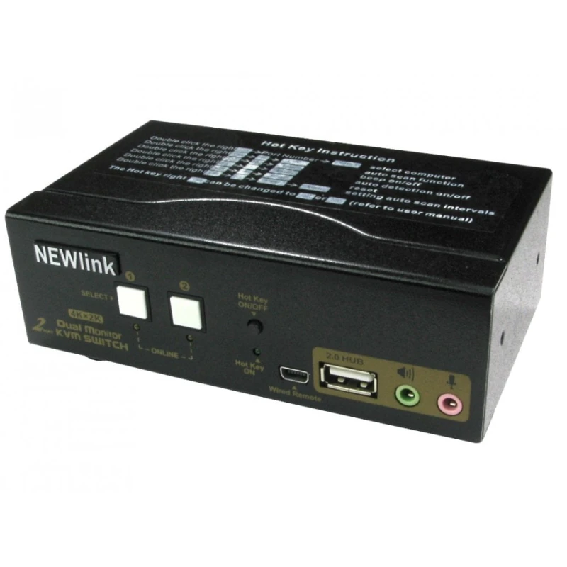 Image of Cables Direct Cables Direct NLKVMHDMI-22DBL KVM switch Black NLKVMHDMI-22DBL