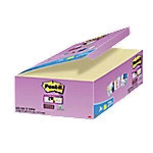 Image of Post-it Super Sticky Notes 47.6 x 47.6mm Yellow 24 Pieces of 90 Sheets