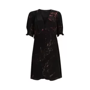 Image of AllSaints AllSaints Demi Luar Dress Womens - Black