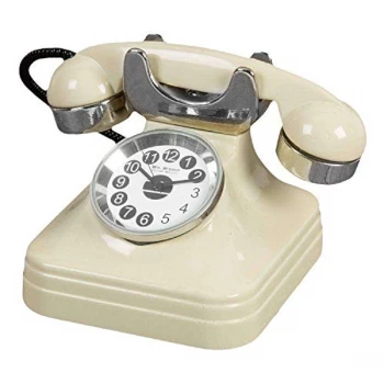 Image of Miniature Clock - Cream Telephone