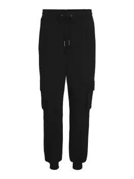 Image of NOISY MAY Relaxed Cargo Trousers Women Black