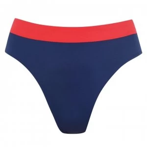 Image of Tommy Bodywear Bold High Waist Cheeky Bikini Bottoms - Red Glare XL7