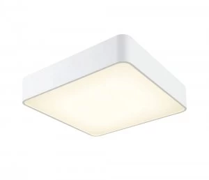 Image of Flush Ceiling Light 60cm Square, 80W LED, 3000K, 5650lm, White