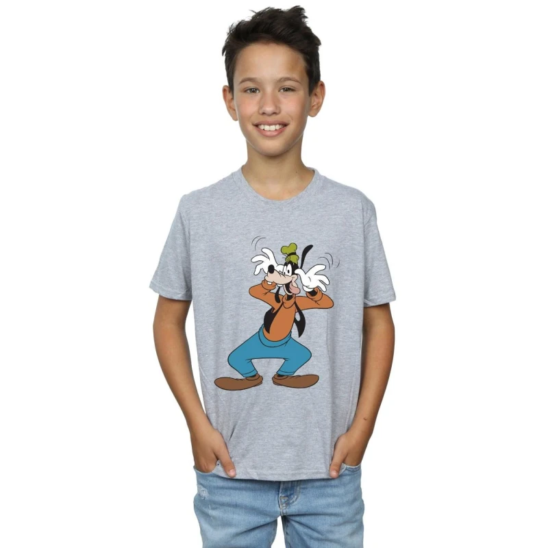 Image of Disney Crazy Goofy T-Shirt Grey male
