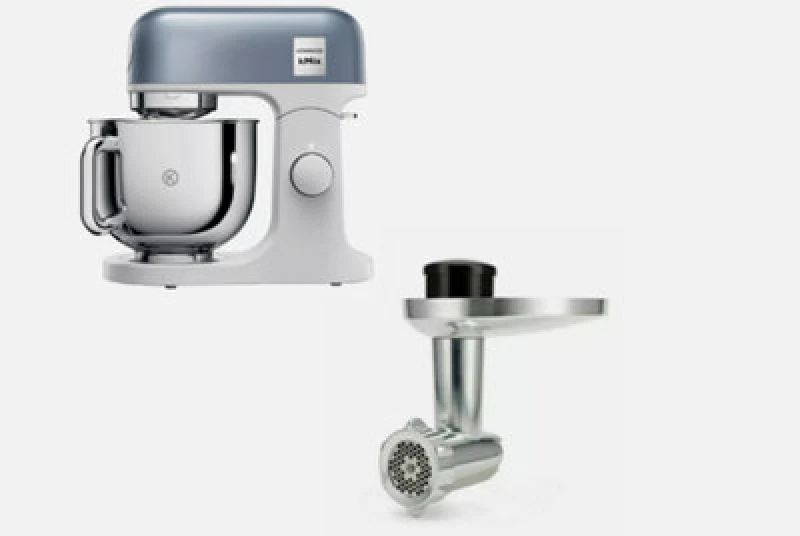 Image of Kenwood 5L Kmix Stand Mixer Blue & Food Mincer