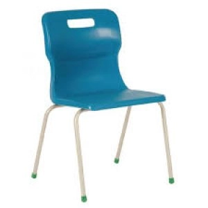 Image of 4 Leg Chair 350mm Blue KF72180