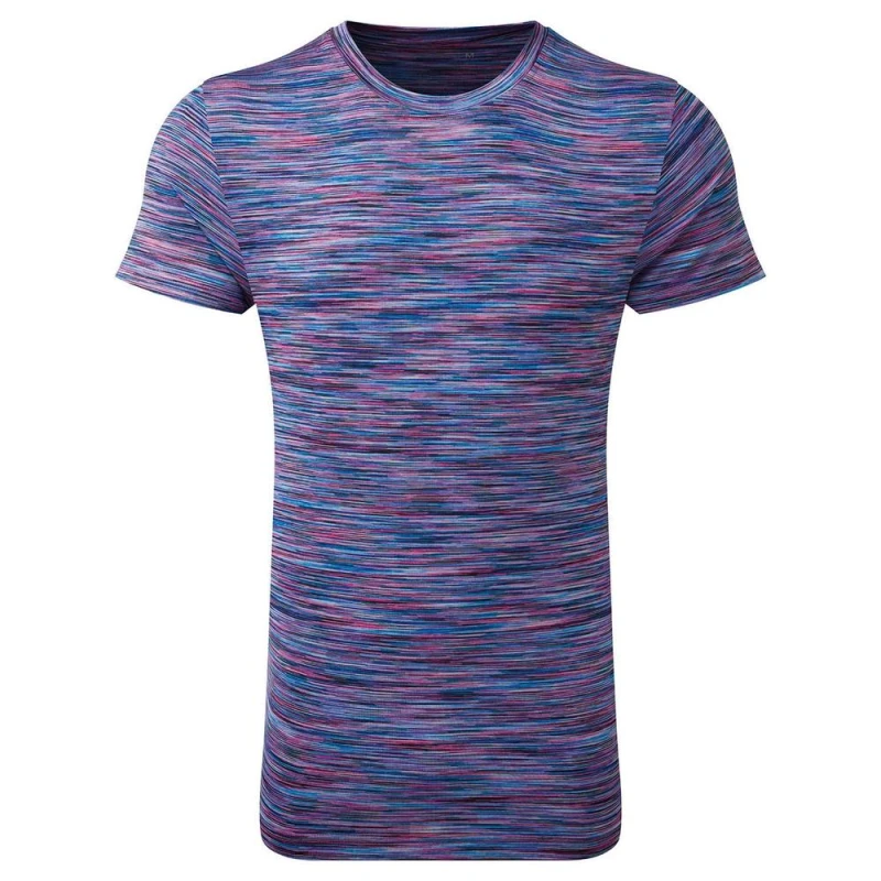Image of TriDri Mens Space Dye Performance T-Shirt in Purple Size: Small Purple Male S