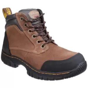 Image of Dr Martens Mens Riverton SB Lace Up Hiker Safety Boots (8 UK) (Brown)