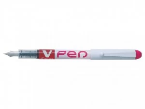 Image of Pilot V-Pen Erasable Disposable Fountain Pen Pink PK12