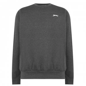 Image of Slazenger SL Fleece Crew Sweater Mens - Charcoal Marl