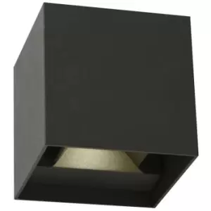 Image of Searchlight Arizona Outdoor LED Wall Light, Adjustable Shutters Black 4000K IP44