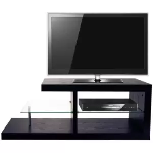 Image of HALO - Chunky TV Stand / Entertainment Unit / Coffee Table - Black - Black