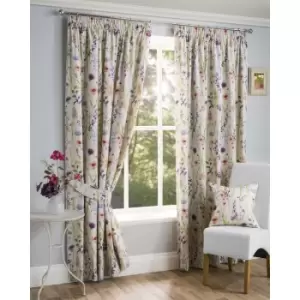 Image of Sundour - Hampshire Multi - Pencil Pleat Curtains - 90x72/229x183cm - Multi