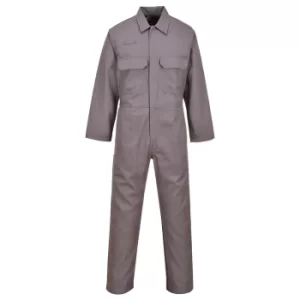 Image of Biz Weld Mens Flame Resistant Overall Grey Small 32"