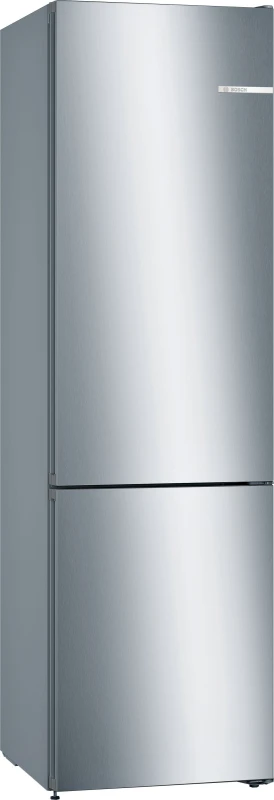 Image of Bosch Series 4 KGN392LEBG 203cm High 70/30 Frost Free Fridge Freezer - Stainless Steel Effect - E Rated