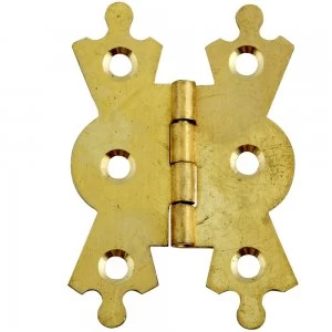 Image of Select Hardware Fancy Hinge Brass 38mm 2 Pack
