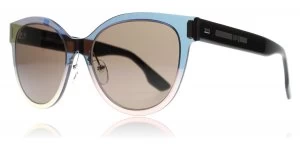 Image of McQ 0023S Sunglasses Pink / Black / Brown 002 54mm