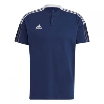 Image of adidas Tiro 21 Polo Shirt Mens - Team Navy