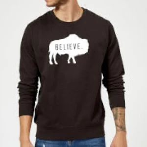 Image of American Gods Believe Buffalo Sweatshirt - Black