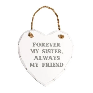 Image of Sass & Belle Forever My Sister Heart Plaque