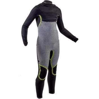 Image of Gul 3/2 Jnr Bib Chest B/S Steamer - BLK/LIME