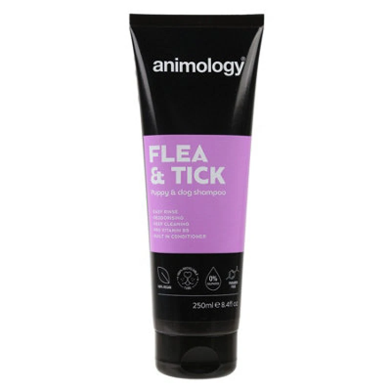 Image of Animology Animology Essentials Flea and Tick Shampoo for Dogs 250ml PEANI010 PEANI010