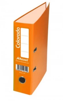 Image of Rexel Colorado Lever Arch File 80mm Spine A4 Orange PK10