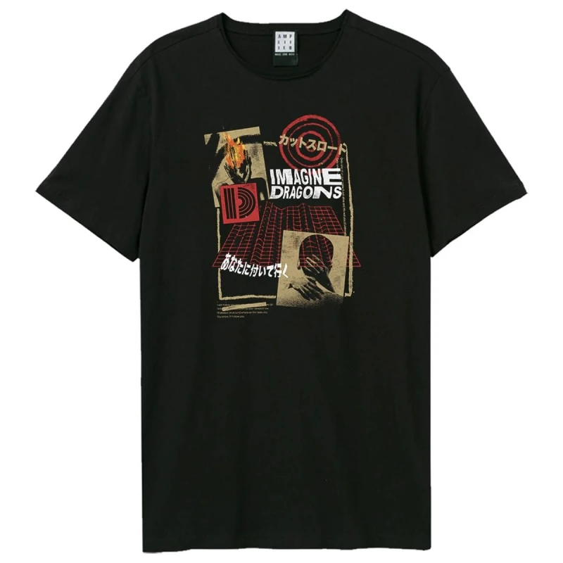 Image of Amplified Amplified Men Follow You Imagine Dragons T-Shirt in Black Size: X-Small Black XS Male 5063852060689