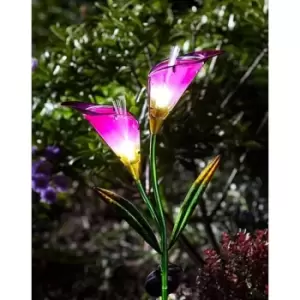 Image of Garden Mile - Lily - Solar Garden Flower Ornament