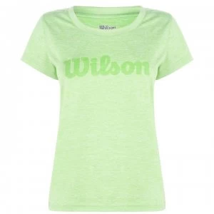 Image of Wilson Script T Shirt Ladies - Green