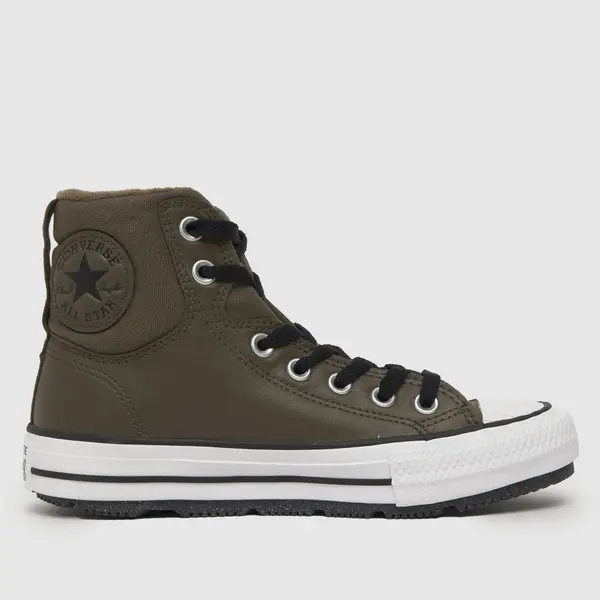 Image of Converse brown all star berkshire Boys Youth trainers Brown UK 3 (EU 35½)