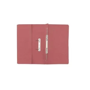 Image of Elite Transfer Spring Pocket File Heavyweight 315gsm Foolscap Pink
