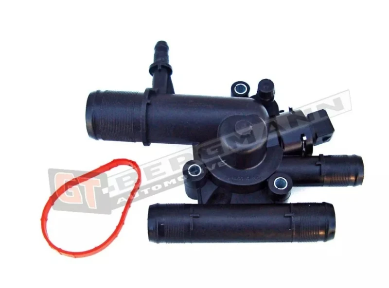 Image of GT-BERGMANN GT17-020 Engine thermostat Opening Temperature: 83°C, with gaskets/seals, with housing Thermostat,coolant (316)