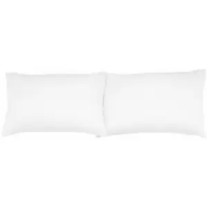 Image of So Soft Jersey Plain Dyed Standard Pillow Cases, White, Pair - Catherine Lansfield