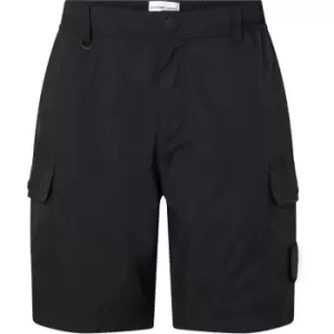 Image of Calvin Klein Jeans Nylon Lightweight Cargo Short - Black
