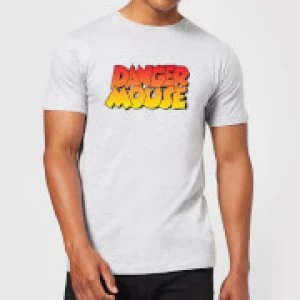 Image of Danger Mouse Colour Logo Mens T-Shirt - Grey - M