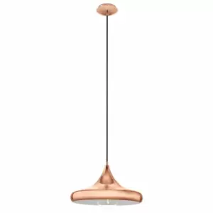 Image of Eglo Bistro-style Copper Single Pendant