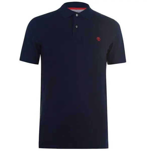 Image of Timberland Miller Short Sleeve Polo Shirt - Blue L