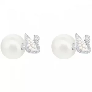 Image of Swarovski Iconic Swan Stud Earrings